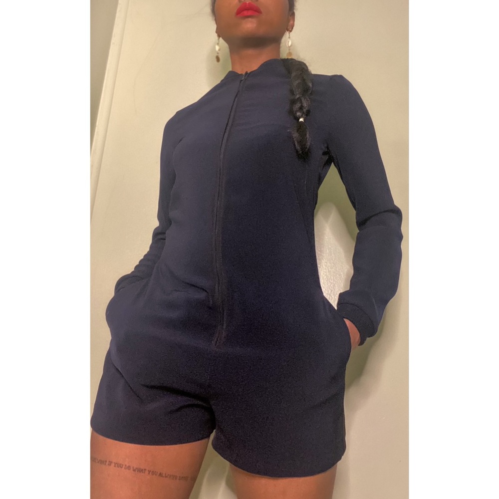 Zara Navy Blue Romper